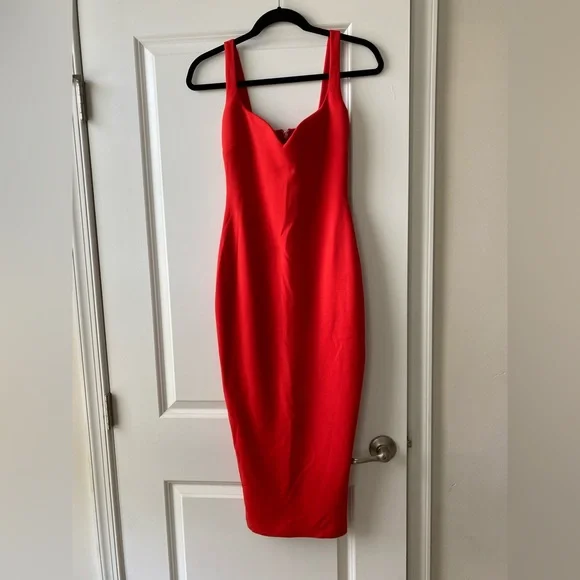 Nookie | Dresses | Nookie Romance Midi Dress Red Small | Poshmark